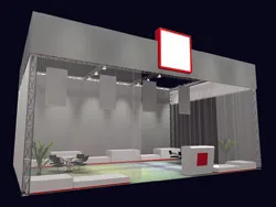 简洁3D展厅效果图模型