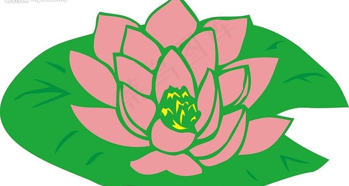 荷花图片cdr矢量模版下载