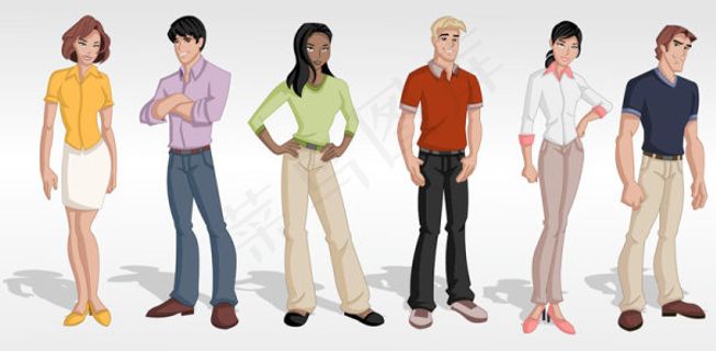 02 -卡通人物矢量素材