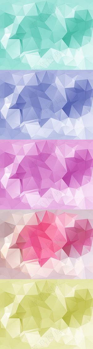 绚丽色块拼接纹理时尚几何图形背景矢...