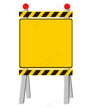 卡通黄色施工插图卡通黄色施工插图