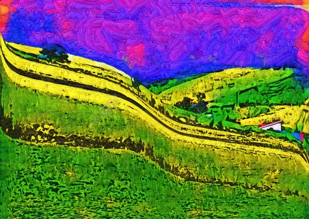 春天油画设计图 春天油画设计图