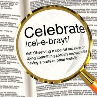 庆祝节日或事件定义放大显示方