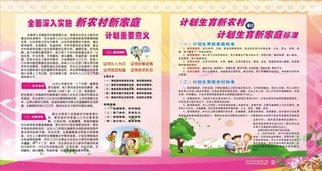 新农村新家庭(2000X1220)cdr矢量模版下载