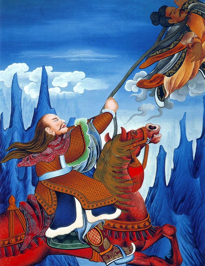 格萨尔唐卡图片