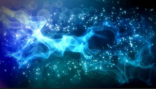 高清梦幻唯美丝带粒子