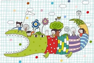 矢量儿童插画图片