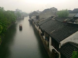 南浔烟雨图片