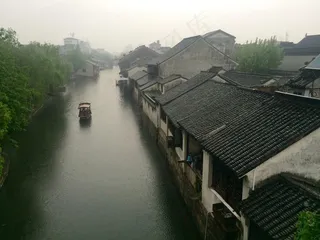 南浔烟雨图片