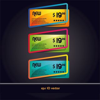 精美提示框矢量素材