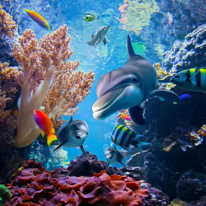 高清海洋世界3D地板(9638X9638(DPI:72))psd模版下载