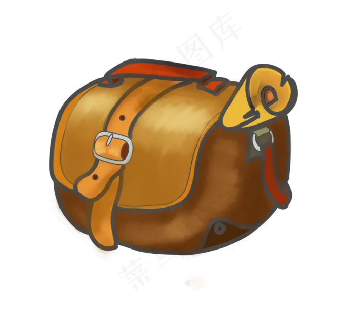 牛皮背包游戏道具牛皮背包游戏道具psd模版下载