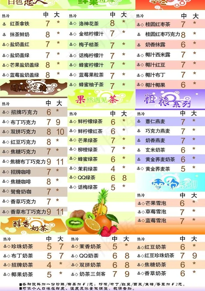 奶茶灯箱片广告图片ai矢量模版下载