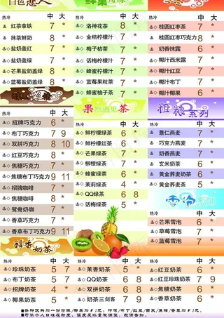 奶茶灯箱片广告图片