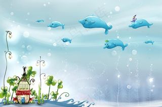 漂亮冬天儿童风景