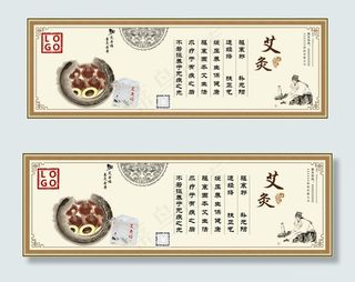 复古中医理疗艾灸贴KT板