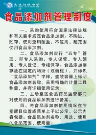 食品添加剂管理制度cdr矢量模版下载