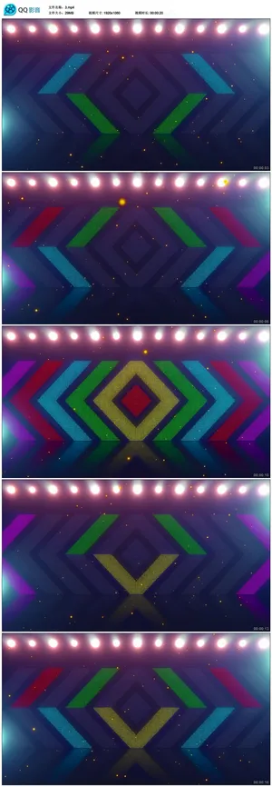 炫彩LED灯光闪烁视频素材