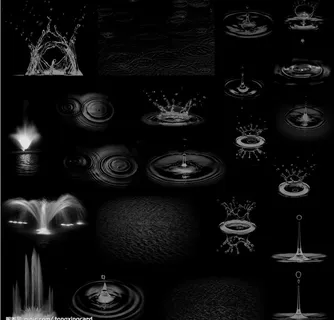 用ps笔刷做的水花图片