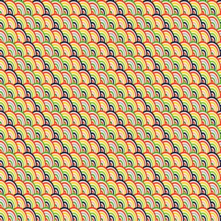 彩色祥云背景波浪