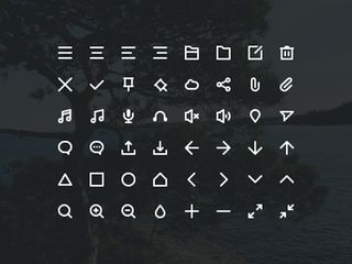 质感线条图标PSD分层素材