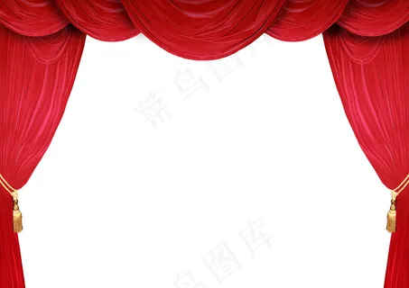 红色幕布绸缎背景设计素材