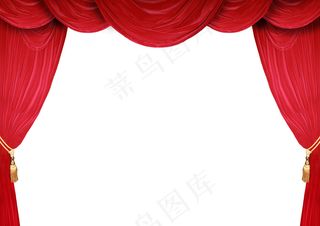 红色幕布绸缎背景设计素材