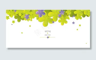 卡通花朵边框装饰矢量素材