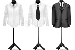 西服衬衣矢量素材