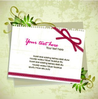 矢量卡通标签花纹背景