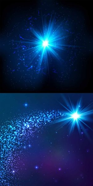 高清魔幻点光炫光矢量素材