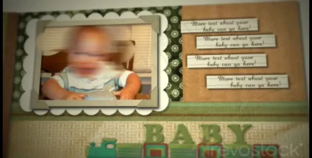 宝宝成长纪念册AE模