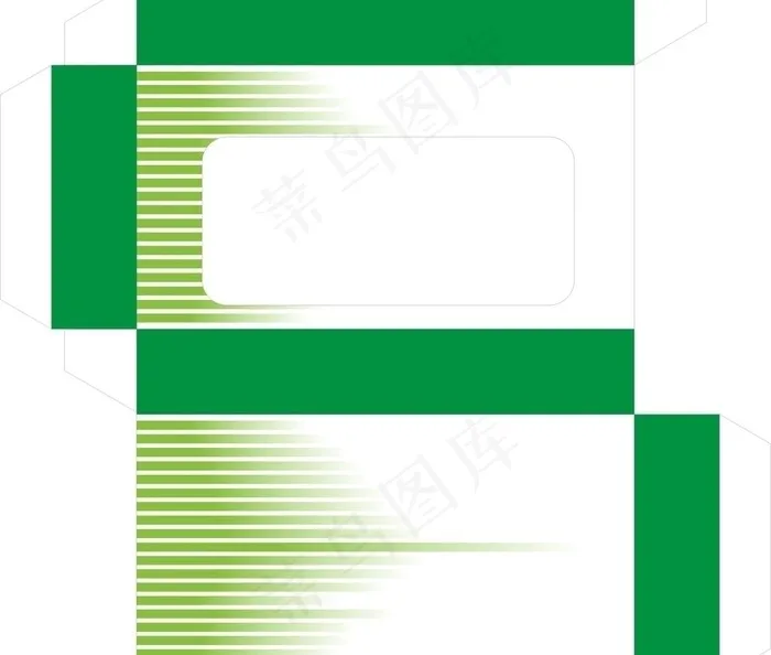 绿色盒子模版图片cdr矢量模版下载