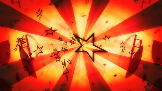 中空的恒星运动的背景