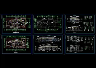 精品幼儿园施工图cad图纸