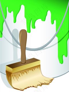 矢量油漆刷
