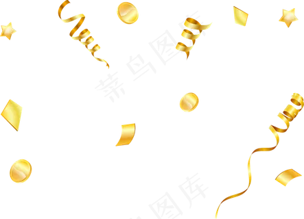 金色缤纷缎带派对活动