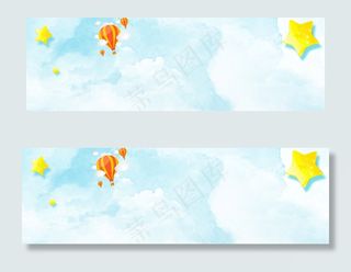 淘宝天猫夏季清新活动海报背景轮播图...