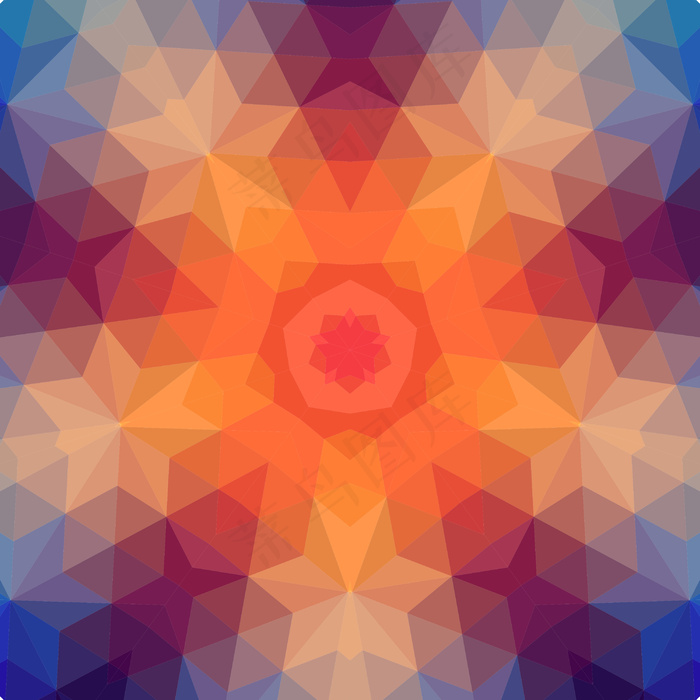 为你的文字复古三角背景的地方几何形...