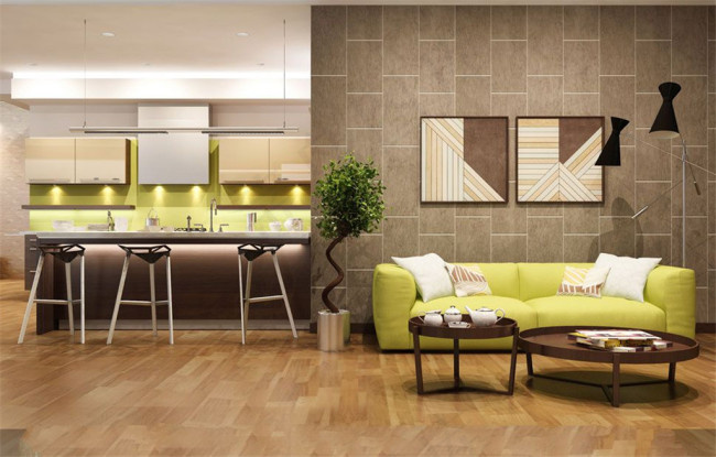 室内植物与沙发装饰画高清图片