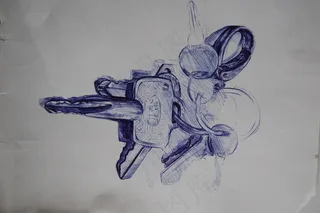 圆珠笔速写图片