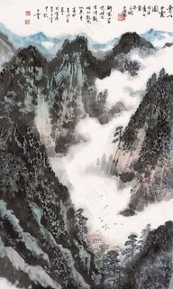 青山白云图图片