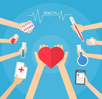 创意医疗插画矢量素材