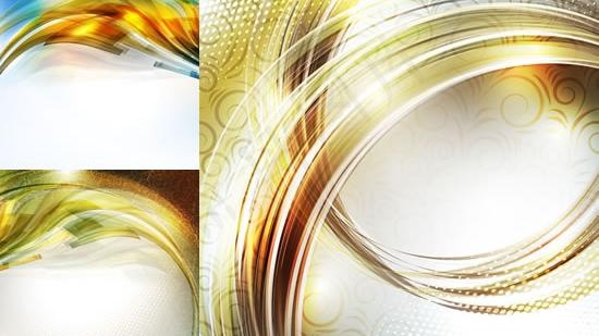 炫彩流线底纹背景矢量图 AI