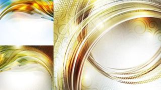 炫彩流线底纹背景矢量图 AI