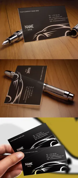 精品流行黑色超酷汽车行业企业透明名... 精品流行黑色超酷汽车行业企业透明名...