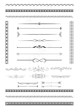 100多款欧式花纹边框免扣png素...