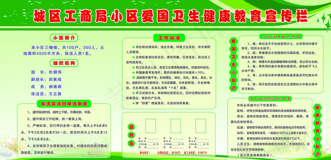 工商局小区爱国卫生健康教育宣传图片