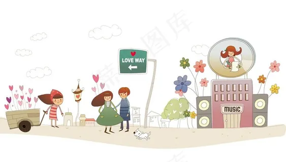 有关爱的人和风景图片