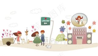 有关爱的人和风景图片